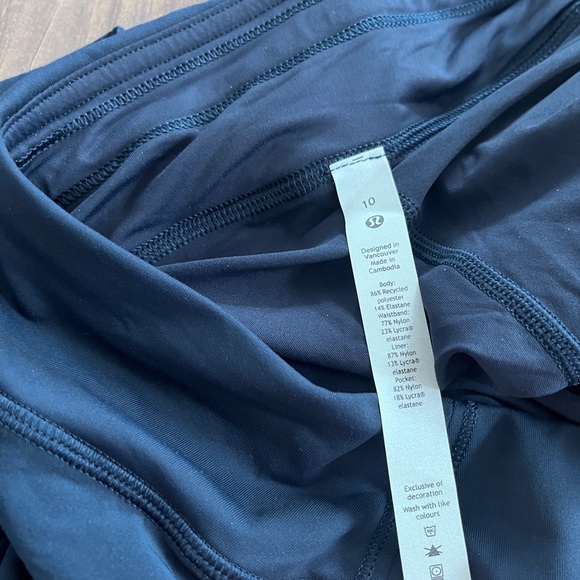 Lululemon Pace Rival Navy Women's Skort 10 - Picture 7 of 11